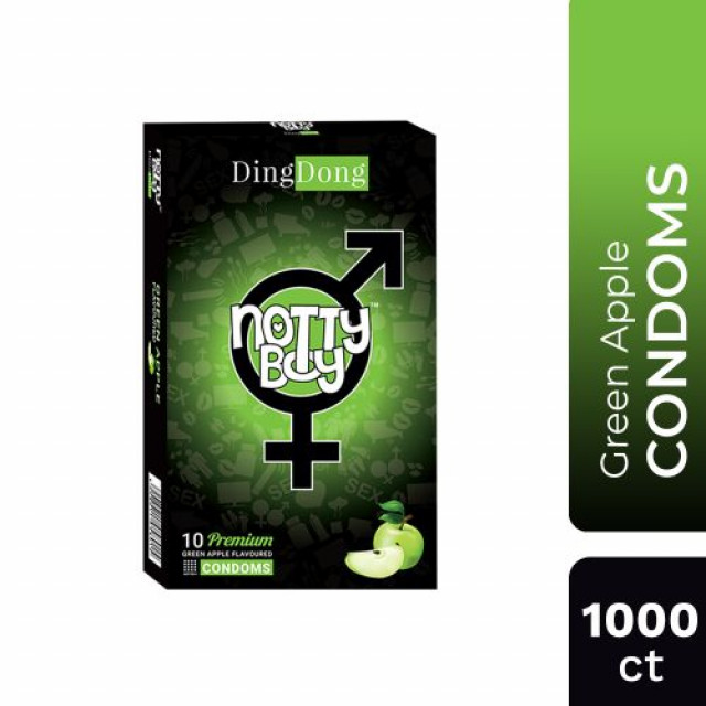 Order NottyBoy Bulk Pack Of Green Apple Flavor Condom Online