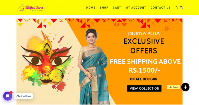 Bengali Saree Online is the best place to buy cotton handloom saree online in Kolkata