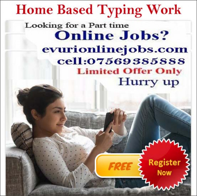 Full Time / Part Time Home Based Data Entry Jobs, Home Based Typing Work