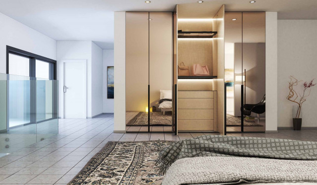 Slim Wardrobes | Fitted Mirrored Wardrobes | Glass Fitted Wardrobes | Inspired Elements