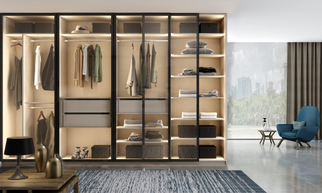 Slim Wardrobes | Fitted Mirrored Wardrobes | Glass Fitted Wardrobes | Inspired Elements