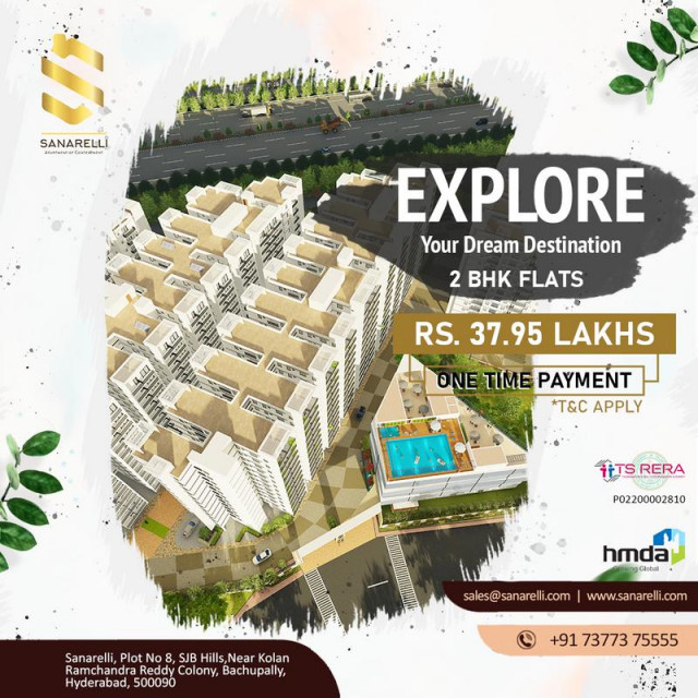 2BHK Apartments for Sale in Bowrampet | Sanarelli