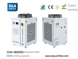 S&A water chiller CW-6000 with 3KW cooling capacity and environmental refrigerant