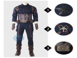 Infinity War Captain America cosplay costume