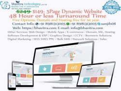 Website Designing & Development at an affordable price with free Hosting