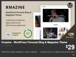 Xmazine - WordPress Personal Blog & Magazine Theme