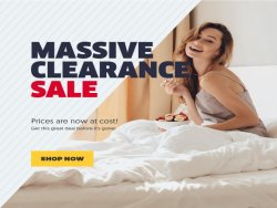Massive Clearance Sale at Bedding Stock! 