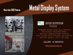 Readymade Garments Display Racks manufacturer in Ahmedabad 