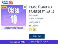 Class 10 Andhra Pradesh Syllabus / Digital Teacher Canvas