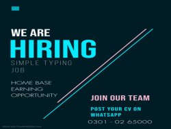 Online work opportunity simple typing work anyone can apply for it