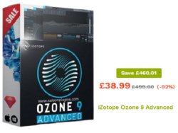 Get £460.01 Discount at  iZotope Ozone 9 Advanced