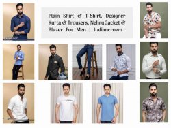 Mens Clothing: Shirts & T-Shirts, Designer Kurta & Trousers 